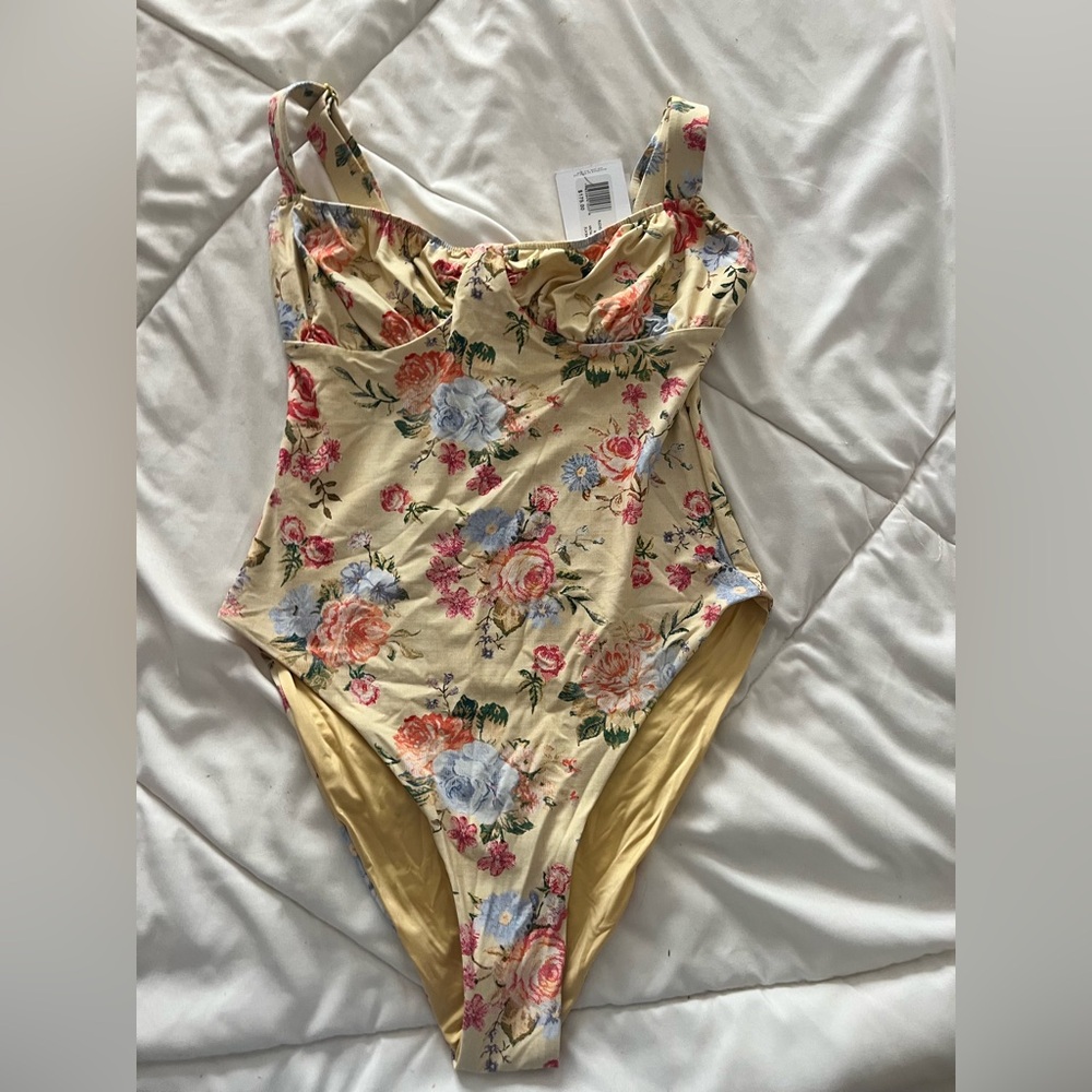 What we wore  Floral Ruched One Piece Swimsuit